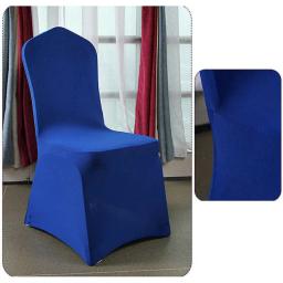 Capa para cadeira, de elastano, da moda, para cadeiras de casamento, banquetes, jantar, festa, cozinha, cobertura elástica, cores lisas - Image 5