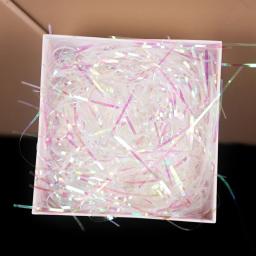 Transparente colorido shredded confetes de papel tecido flash rafia caixa de presente enchimento aniversário festa de casamento favor embalagens suprimentos - Image 2
