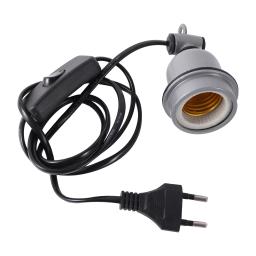 E27 Crawling Pet Suporte Da Lâmpada De Aquecimento e Cabo De Alimentação Interruptor, Lagarto, Tartaruga, Leitão, Frango Brooder, Aquecimento Spiral Light Socket, 1 Pc - Image 1
