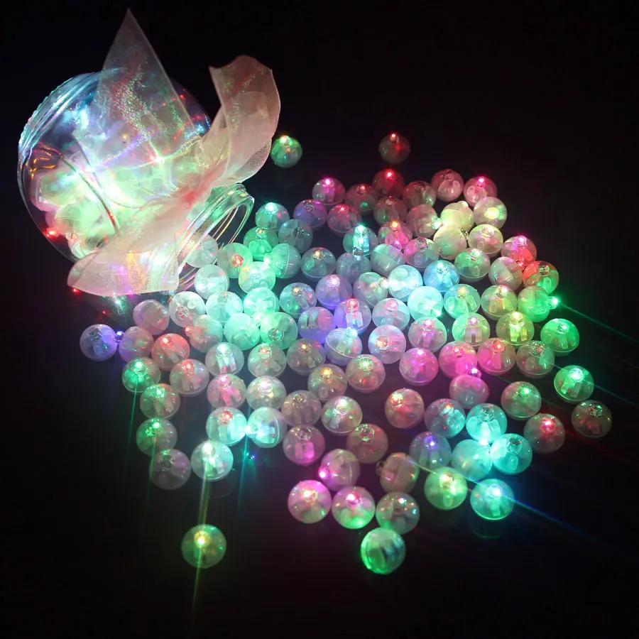 Luzes coloridas de balão LED Mini Lâmpadas LED Ball Lâmpadas brancas para lanternas de papel, festa de casamento e decoração, 20 pçs/lote - Image 1