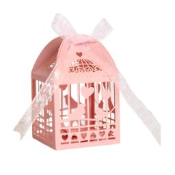 Caixa De Presentes De Casamento De Corte A Laser, Caixas Ocas De Doces Com Fita, Favores De Noiva, Coração Do Amor, Pássaro, Baby Shower, Decoração De Festa, 10Pcs - Image 5