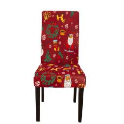 Presente de natal decoração cadeira capa para festa cadeira slipcover estiramento capas para animais de estimação material elástico - Image 5