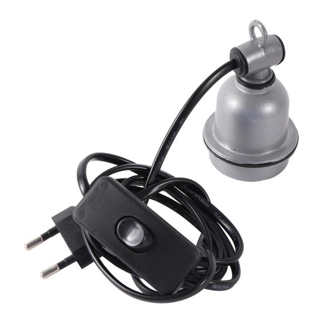 Suporte E27 para Lâmpada de Aquecimento com Interruptor - Ideal para Lagartos, Tartarugas, Leitões e Aves em Ambientes Controlados