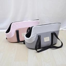 Mochila para transportar cachorro de estimação, respirável, confortável, portátil, bolsa de viagem para gato pequeno chihuahua, tote único de ombro - Image 2