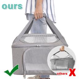 Bolsa dobrável portátil para pet, Mochila para cães respiráveis, Airline Aprovado, Bolsa de transporte para cães pequenos e gatos, Viagem de saída - Image 2