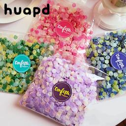 Confete colorido para festa de casamento, papel artificial, acessórios de enchimento balão, festa de aniversário jogando suprimentos - Image 1