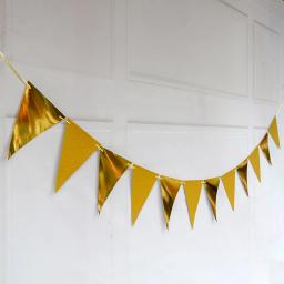 Ouro Preto Prata Banner De Papel, Glitter Golden Guirlanda, Decoração Do Casamento, Fontes De Festa De Ano Novo, Moda Nórdica, 12 Bandeira - Image 6