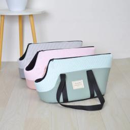 Mochila para transportar cachorro de estimação, respirável, confortável, portátil, bolsa de viagem para gato pequeno chihuahua, tote único de ombro - Image 1