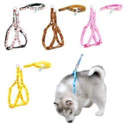 Cão de estimação arnês e coleira ajustável colar produtos para animais de estimação gato pequenos cães ao ar livre andando filhote de cachorro acessórios - Image 1