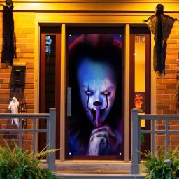 3D Halloween Banner Decoração Suprimentos, assustador assustador, Terror Decor fundo, adereços removíveis modernos, foto do partido - Image 1