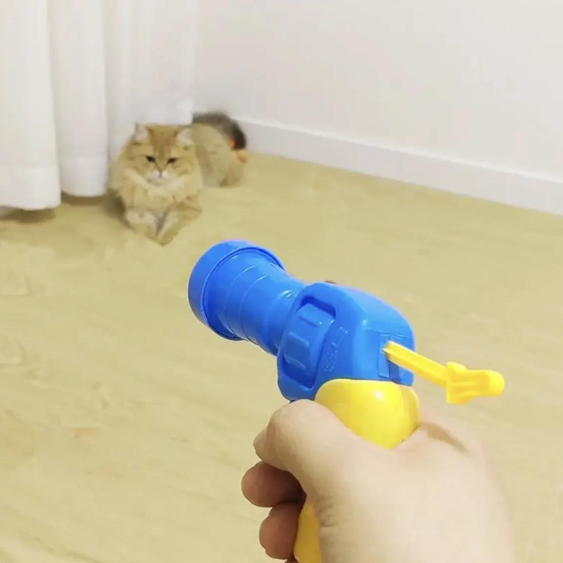 Brinquedos interativos de pelúcia para gatos, Gatinhos criativos, Jogos Mini Pompons, Lançamento interativo, Treinamento, Artigos para Brinquedos, Acessórios Pet - Image 1