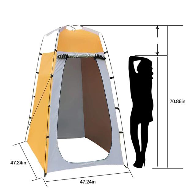 Tenda Portátil Pop-Up para Chuveiro: Privacidade e Espaço para Camping, Praia e Atividades ao Ar Livre