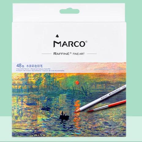 Lápis de Aquarela Marco Raffine para Fine Art - Conjunto de 24/36/48/72 Lápis Solúveis em Água da Mitsubishi