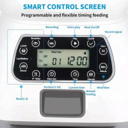 3.5l alimentador automático para animais de estimação dispensador de alimentos inteligente para cão gato tigela temporizador robô dispensador de água de alimentação do animal de estimação sensor automático fonte do gato - Image 4
