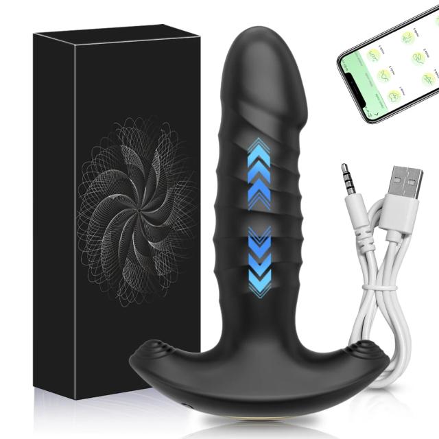Vibrador Anal Telescópico Sem Fio com Controle por App - Máxima Estimulação