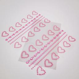 Amor Coração Adesivos para Arte Corporal, DIY, Face Jewels, Maquiagem, Olhos, 3D, Música, Festa, Acessórios Festival, Novo - Image 6