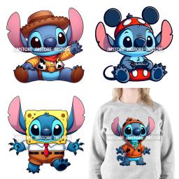 Lavável Cartoon Animal Character Logos, Ferro em DTF Transferências Adesivos, Pronto para pressionar para moletom - Image 1