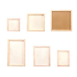 Faça você mesmo moldura de madeira em branco em branco ornamento decorativo para mesa suprimentos para artesanato - Image 1