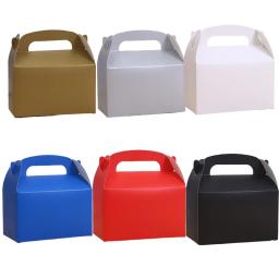 Grande caixa de presente portátil simples de cor única, suprimentos para festa, nova caixa de embalagem de bolo para ovos felizes - Image 1