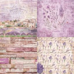 Panalisa-Scrapbooking Modelado Pacote de Papel Scrapbook, Fundo Artesanato DIY, Scrapbooking lavanda, 24 Folhas, 6 "x 6" - Image 2