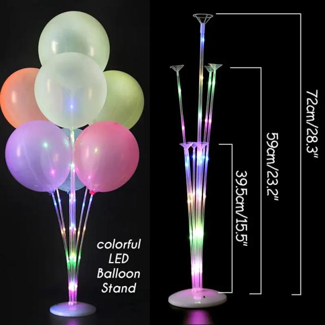 Balões de Luz LED: Suporte Brilhante para Decoração de Chá de Bebê, Aniversários e Casamentos