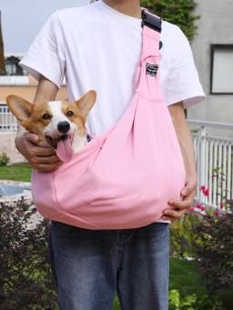 Bolsa transportadora de algodão para animais de estimação, bolsa de ombro única, bolsa de estilingue, apto para cachorro, ao ar livre, viagem, gatos, cachorro, solteiro, conforto, transporte da gota - Image 6