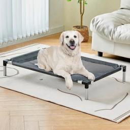 Cama dobrável elevada para animais de estimação, casa para cães e gatos, removível e lavável, acampamento alto, cães grandes - Image 1
