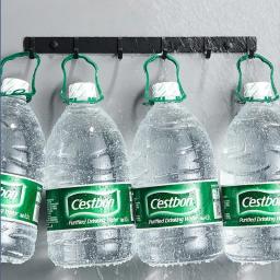 Ganchos de parede de alumínio Punch-free, cremalheira do armazenamento, cremalheira, salvar o espaço, preto, prata, porta, parte traseira, roupa, banheiro, toalha, 1Pc - Image 5
