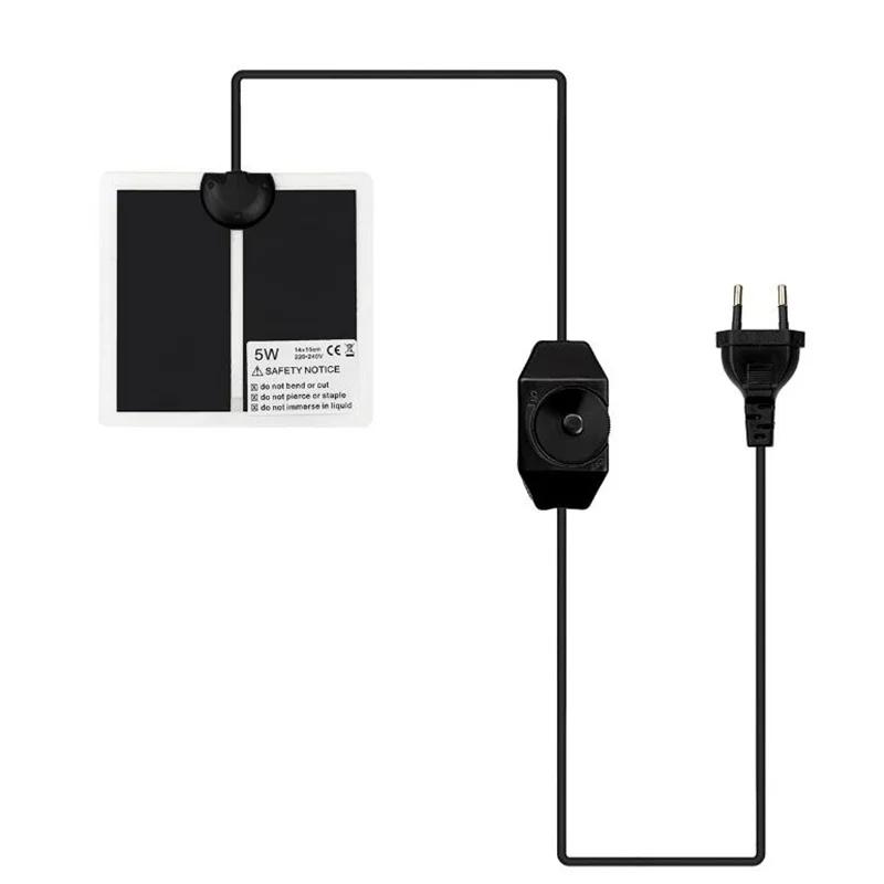 Esteira térmica ajustável para répteis, Almofadas de aquecimento para escalada, Suprimentos para terrário quente, Controlador de temperatura, 5-45W - Image 1