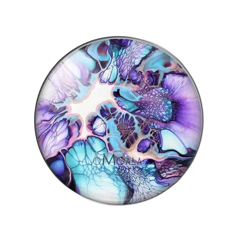 GICLEE FINE Art Print Cabochão De Vidro, Flat Back Making Finding, Pintura Acrílica Flash Original, Foto redonda, Demo Finding, 12mm, 20mm, 25mm - Image 1