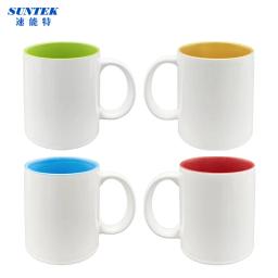 Canecas da cor do punho do coração do vazio da sublimação da porcelana para a venda - Image 1