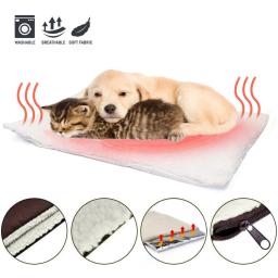 Auto-aquecimento pet pads cobertor filhote de cachorro almofada aquecimento esteira para gatos cães pequenos animais de estimação com corpo térmico calor refletindo núcleo almofada - Image 1