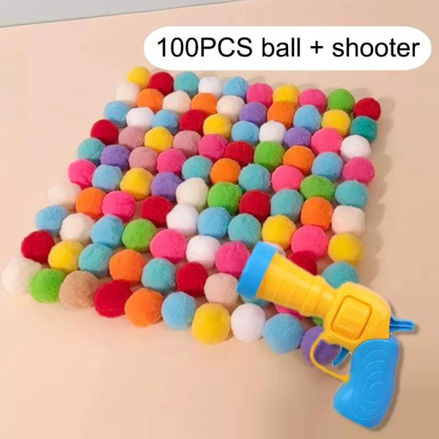 Brinquedos Interativos de Pelúcia para Gatos com Pompons para Treinamento e Diversão Criativa