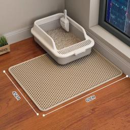 Dupla Camada EVA Cat Litter Mat, Grande Buraco, Anti-Slip, Filtro De Tigela De Areia, Gatinho, Cão, WC, Pet Acessórios - Image 5