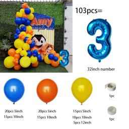 Conjunto de balões de hélio na forma de boneca, decoração para festa de aniversário, chá de bebê, menino e menina, brinquedo, 1 conjunto - Image 4
