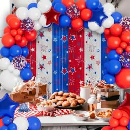 Conjunto de 30 balões para decorações de festa, para graduação, aniversários, casamento, aniversário, vermelho, branco, azul - Image 4