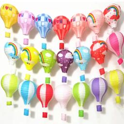 12303030cm decoração do aniversário do casamento balão de ar quente lanterna de papel festival de natal decoração da barra artesanato diy pendurado balão de ar lanterna - Image 6
