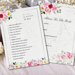 Festa de casamento e chuveiro da noiva Jogo, A & A cartões, 10 convidados Noiva Jogo do chuveiro, seu razoável da noiva, 4 jogos, 40PCs - Image 4