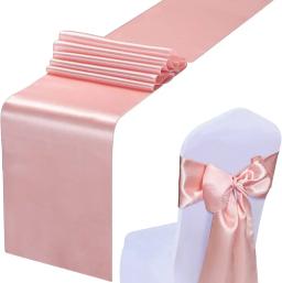 20 faixas de cadeira de cetim, 17*275cm fita de cadeira de seda arcos capa de cadeira decoração para banquete de casamento festa evento hotel - Image 2