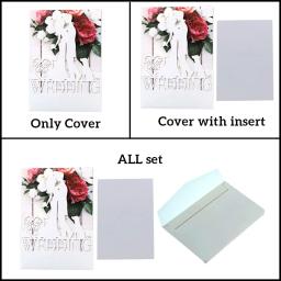 25pcs Noiva e noivo Casamento Convite Carta Cartão Aniversário Adulto Batismo Envelope Cartão Postal Decoração Do Partido - Image 6