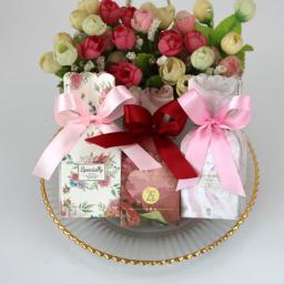 10/20/30 pçs caixa de doces vaso europeu floral casamento favor presente caixa de embalagem do bebê com fita obrigado você decoração de festa de aniversário - Image 4