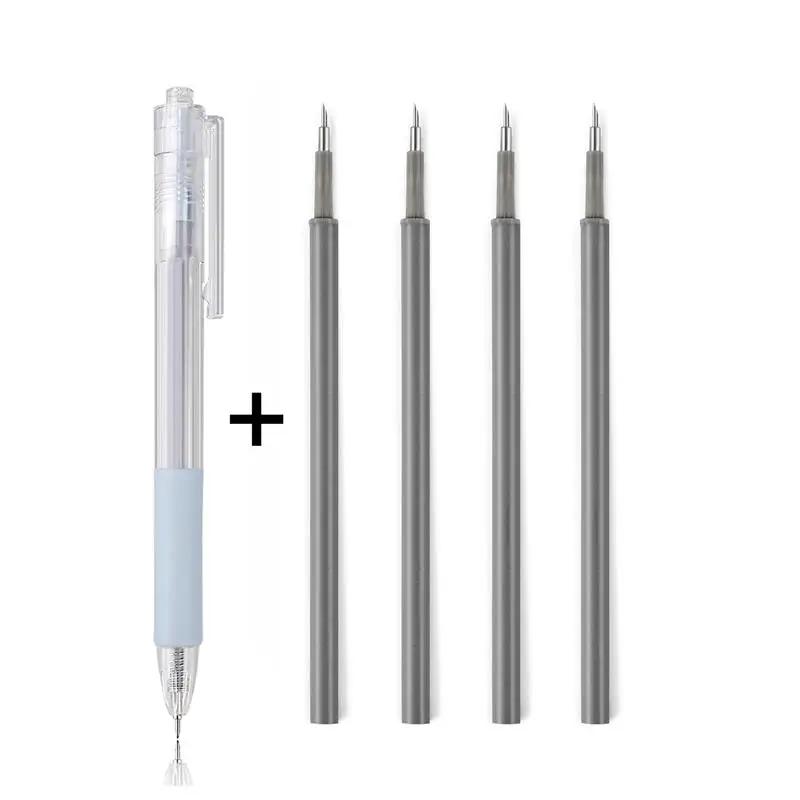 4 pçs/set diy scrapbooking artesanato kit faca caneta pinças cola varas pá ferramentas conjunto corte pasta papel arte trabalho acessórios de corte - Image 1