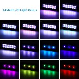 Super Slim LED iluminação do aquário, plantas crescem luz, impermeável clip-on lâmpada, iluminação de plantas aquáticas, aquário, 6W - Image 4