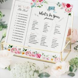 Festa de casamento e chuveiro da noiva Jogo, A & A cartões, 10 convidados Noiva Jogo do chuveiro, seu razoável da noiva, 4 jogos, 40PCs - Image 3