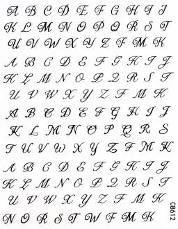 3d adesivos de unhas com design carta romana, manicure acessórios, ouro, prata, preto, branco, alfabeto, diy, diy, 4 folhas/set, nk x 4 - Image 5