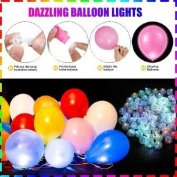 10/100 pçs mini led balão luzes coloridas piscando luminosa tumbler bola natal casamento festa de aniversário decoração suprimentos - Image 5