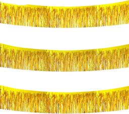 Folha metálica Fringe Garland, Streamers do ouropel, Banner pendurado para desfile, flutuadores, aniversário, casamento, decoração de festa de Natal, 30x300cm - Image 1