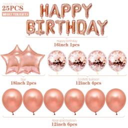 Conjunto de balão e balão para decoração de festa, feliz aniversário e piscina - Image 3