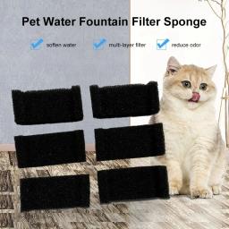 Pet bebendo esponja filtro, distribuidor de água para gatos e cães, saudável, fonte acessórios, 1pc, 4 pcs - Image 6