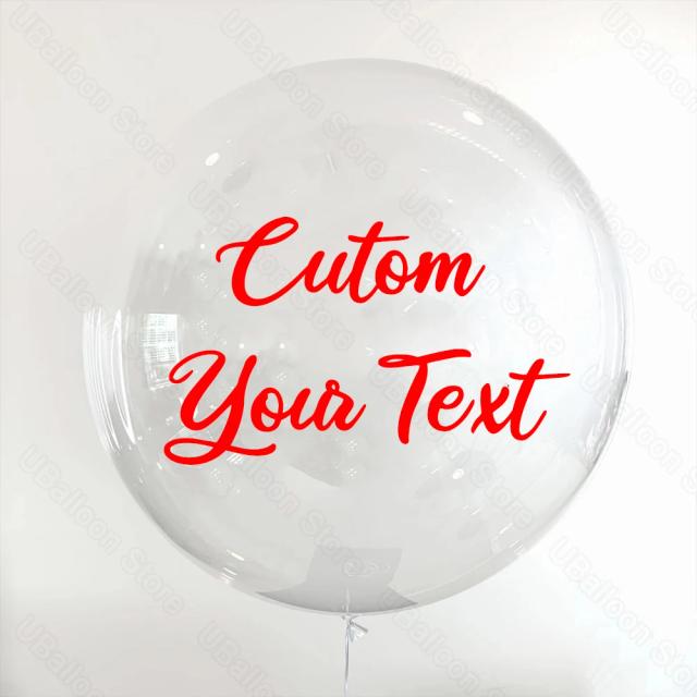 Balões Bobo Personalizados para Aniversário e Casamentos - Balões Claros com Detalhes em Ouro e Letras Pretas para Decoração de Festas e Chuveiros de Bebê, 24"